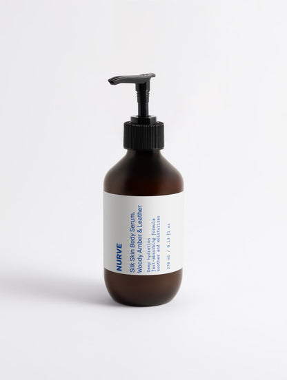 Silk Skin Body Serum, Woody Amber & Leather