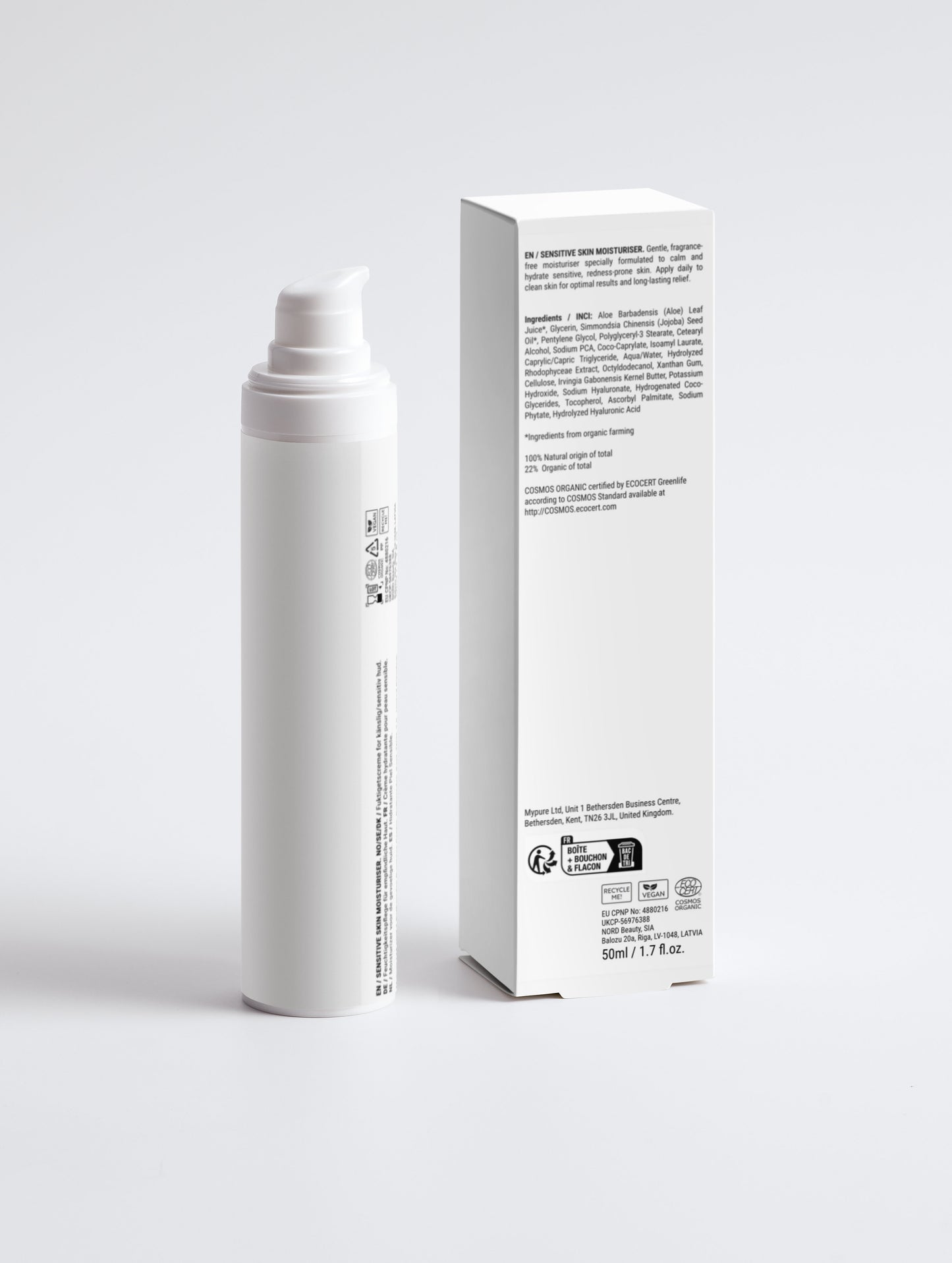 Sensitive Skin Moisturiser, Fragrance Free